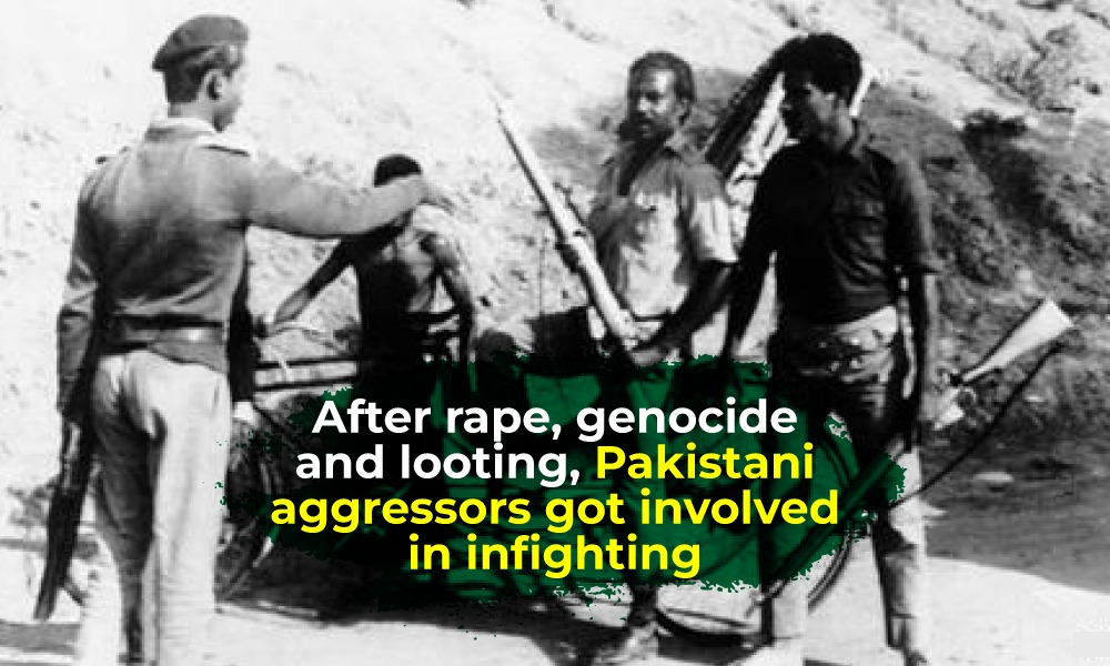 After rape, genocide and looting, Pakistani aggressors got involved in infighting